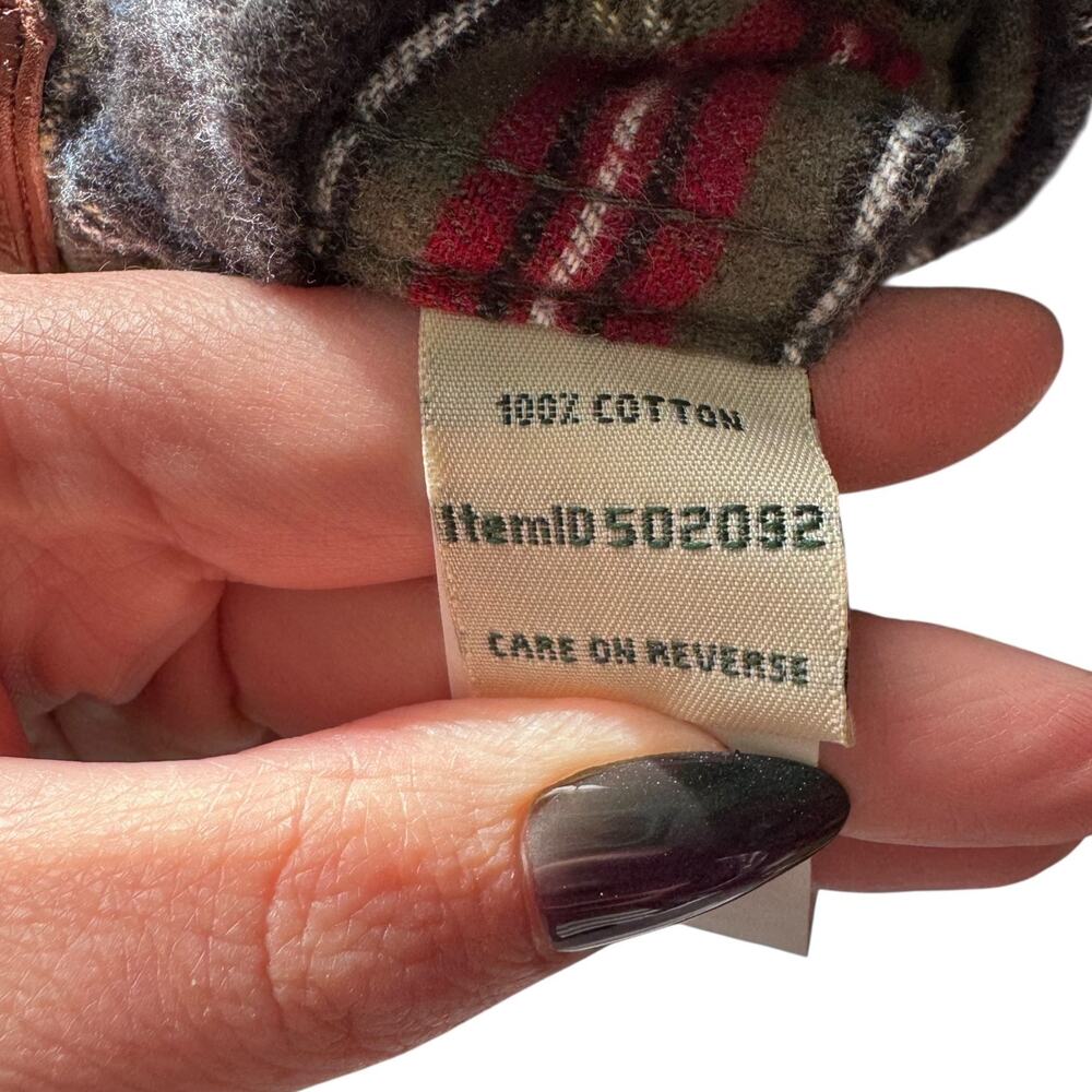 26. L.L. Bean Scotch Plaid Hooded Flannel Shirt Jacket – Size XL Relaxed Fit - Picture 5 of 5